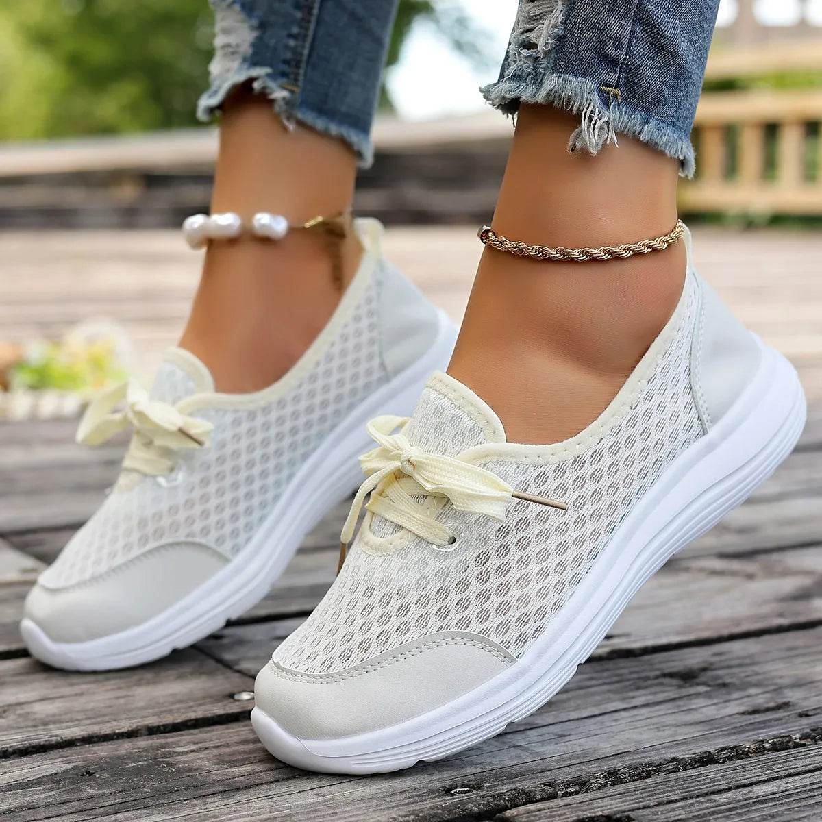 Breathable Mesh Sneakers - Tredona LLC