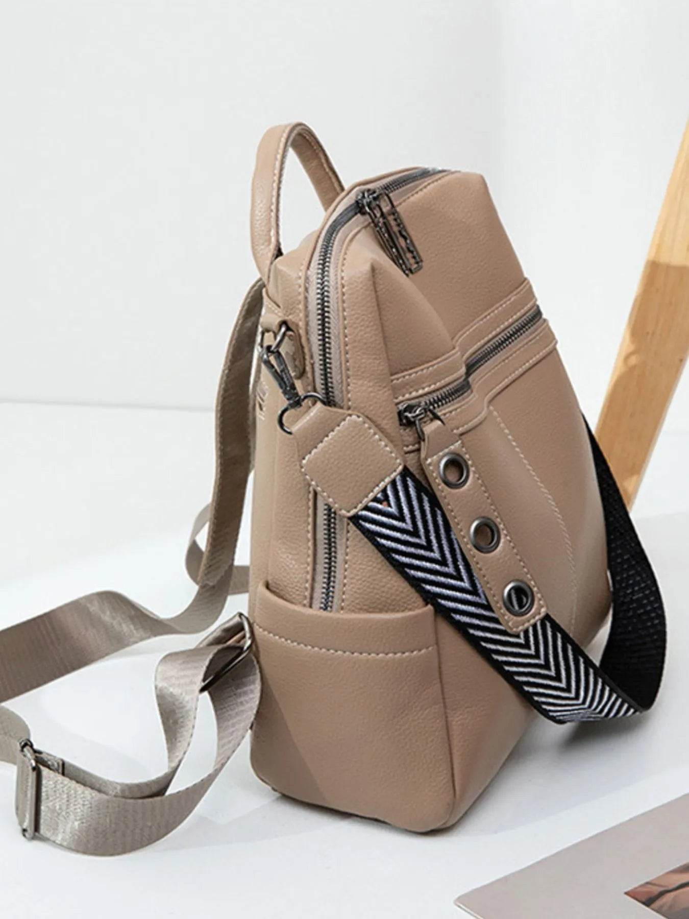 Leather Multi-Compartment Backpack Bag - Tredona LLC