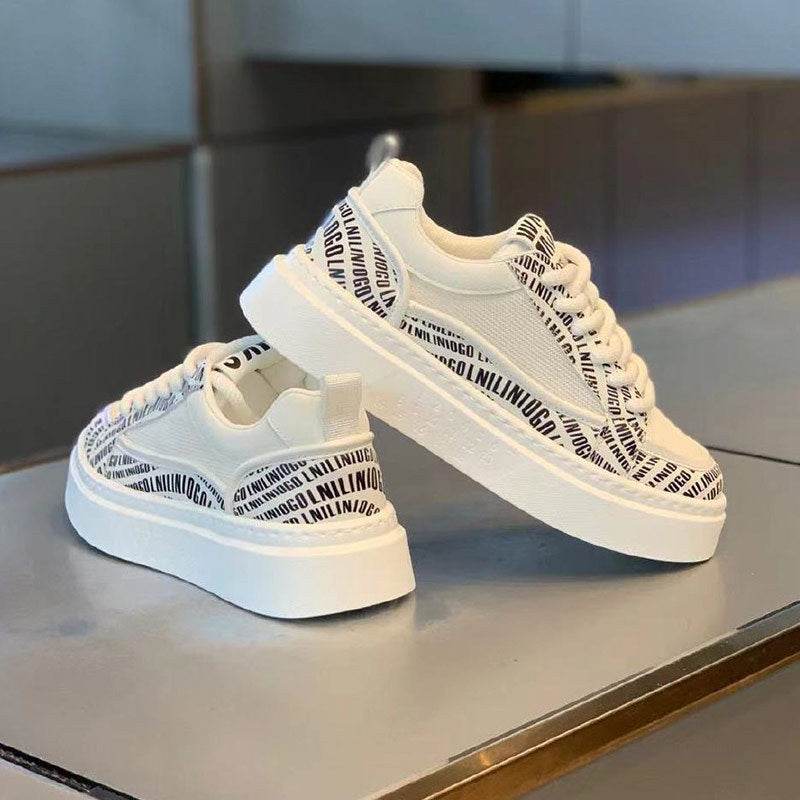 Thick Bottom Wear-resistant Board Shoes Breathable Fashion Casual Sneaker - Tredona LLC
