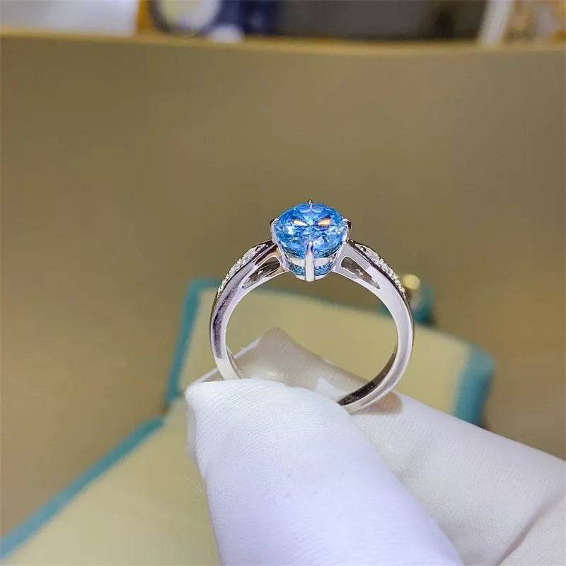 2 Carat Moissanite 925 Sterling Silver Ring - Tredona LLC