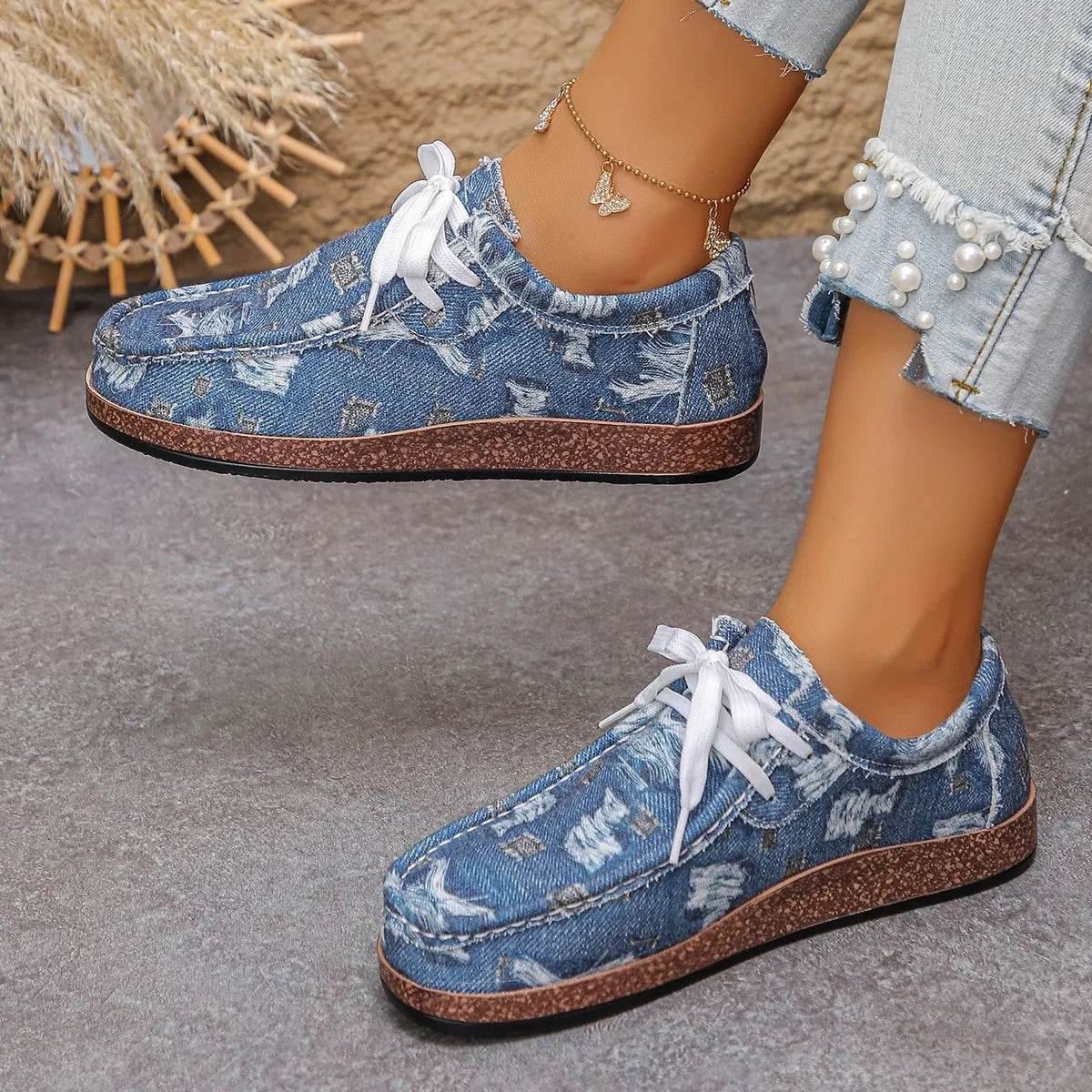 Lace Up Platform Sneakers - Tredona LLC