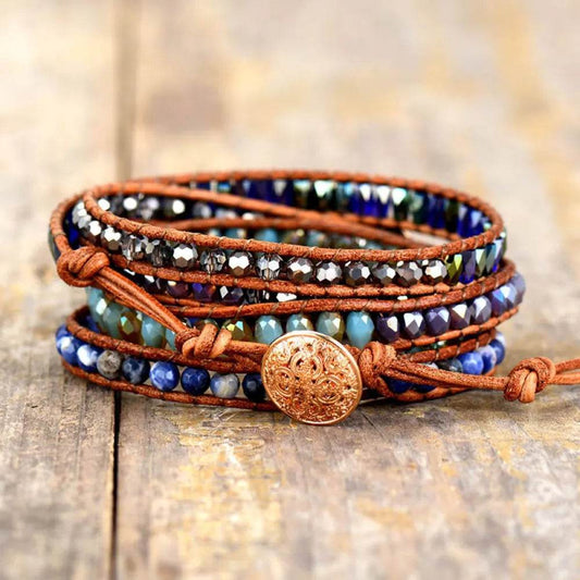 Lapis Lazuli Layered Bracelet - Tredona LLC