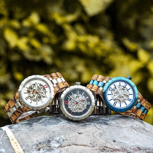 Wooden Automatic Mechanical Watches Men Luxury - Tredona LLC