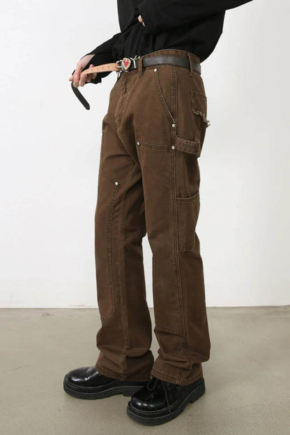 Men's Jeans with Cargo Pockets - Tredona LLC
