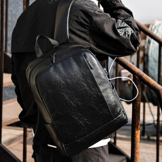 Backpack Casual Men's Large Capacity Black - Tredona LLC