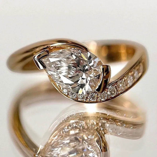 1.5 Carat Moissanite 925 Sterling Silver Ring - Tredona LLC