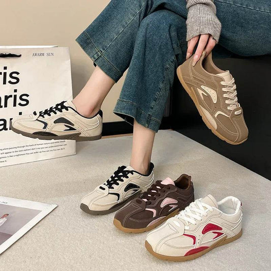 Contrast Flat Sneakers - Tredona LLC