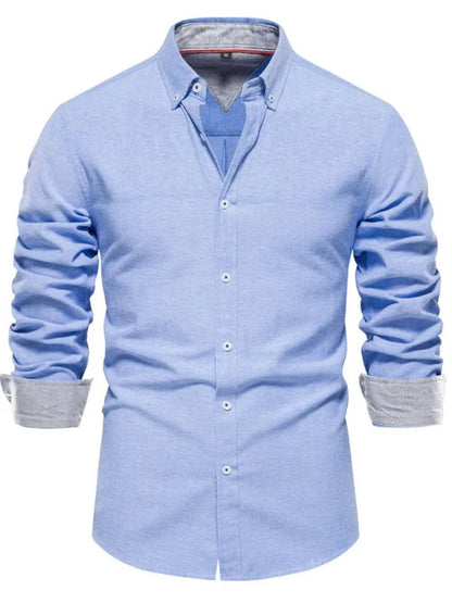 Men's Button Down Collared Neck Shirt - Tredona LLC