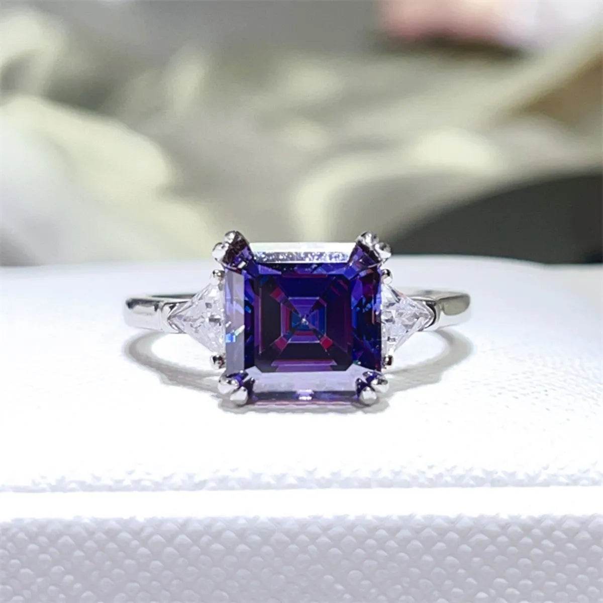 3 Carat Moissanite 925 Sterling Silver Ring - Tredona LLC