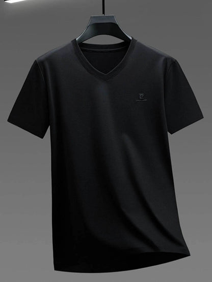Men's Plus Size V-Neck Short Sleeve T-Shirt - Tredona LLC