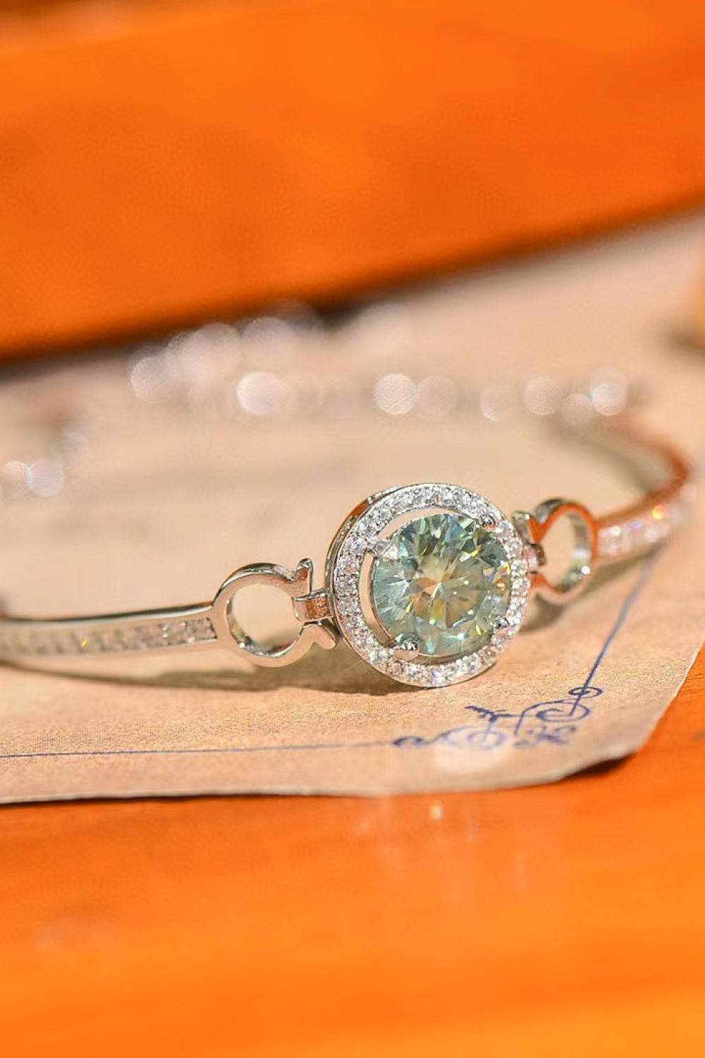 2 Carat Moissanite Platinum-Plated Bracelet - Tredona LLC