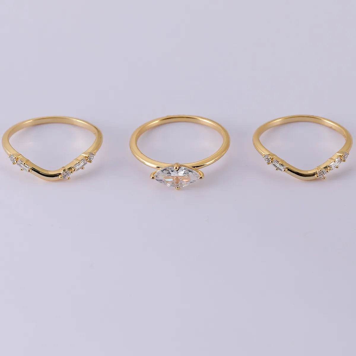 1 Carat Moissanite 925 Sterling Silver 3pcs Ring Set - Tredona LLC