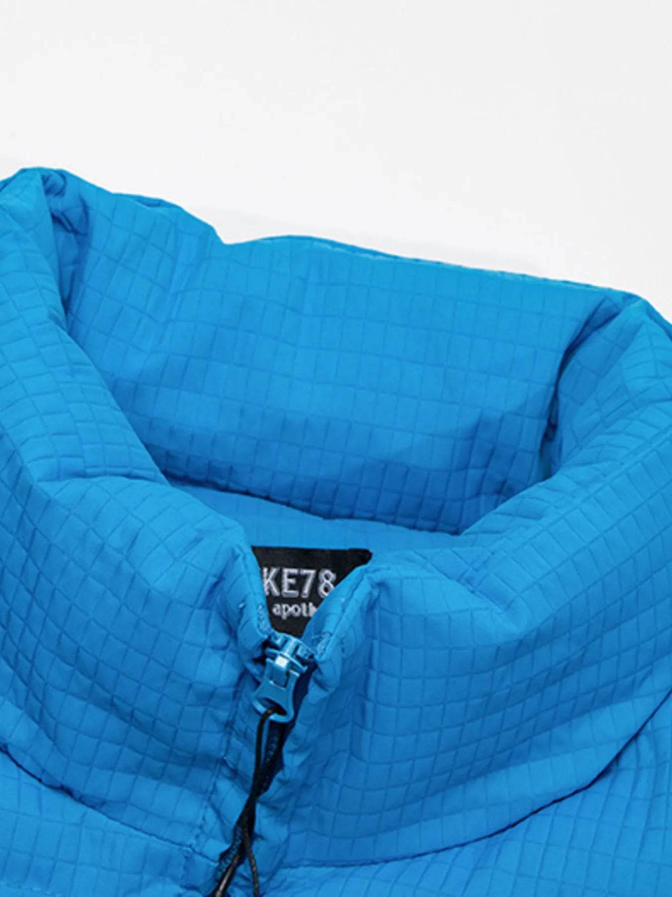 Men's Quilted Zip Up Puffer Jacket - Tredona LLC