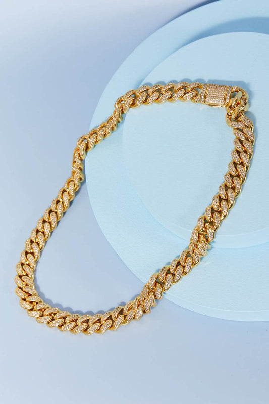 Brass Curb Chain Necklace - Tredona LLC