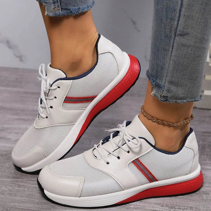Round Toe Platform Sneakers - Tredona LLC