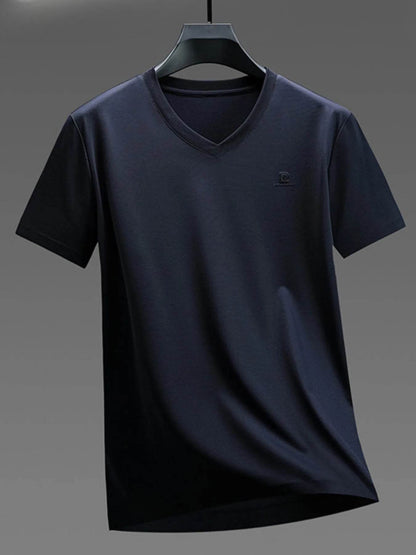 Men's Plus Size V-Neck Short Sleeve T-Shirt - Tredona LLC