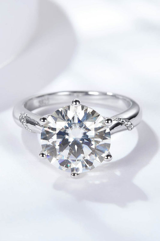 5 Carat Moissanite Solitaire Ring - Tredona LLC