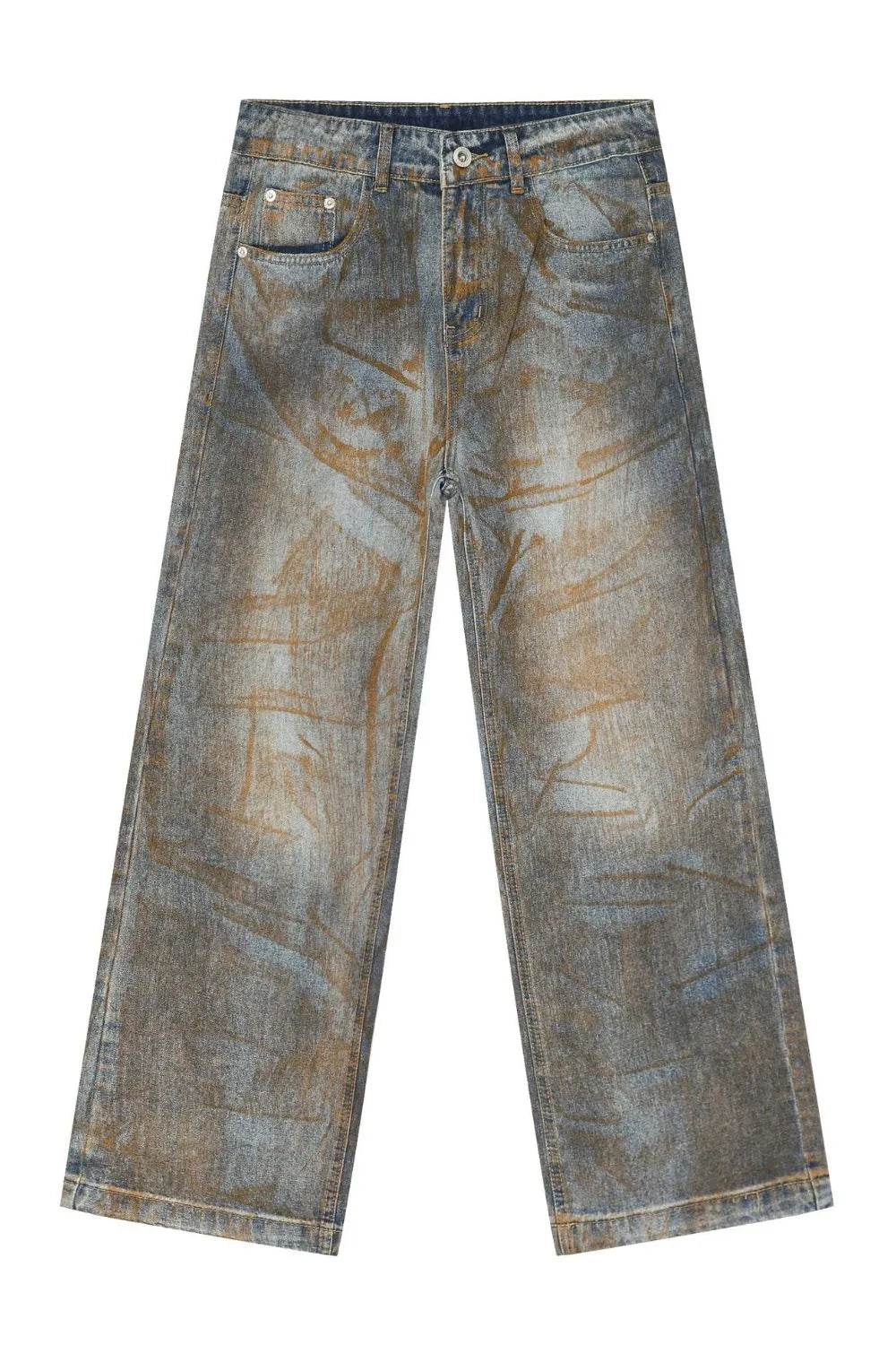 Men's Baggy Jeans with Pockets - Tredona LLC