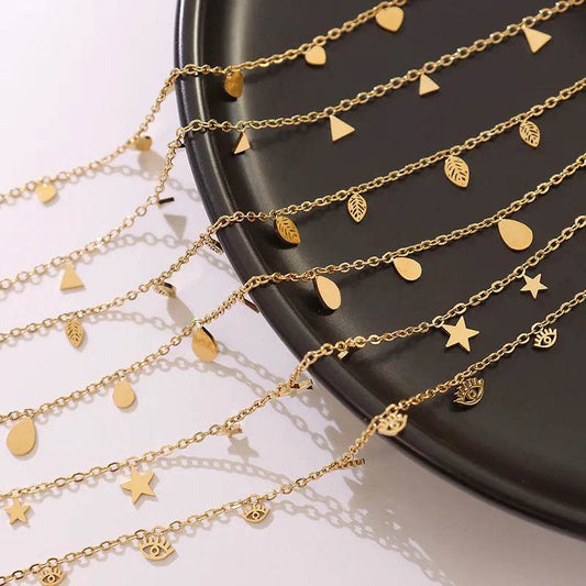 Titanium Steel Charm Necklace - Tredona LLC