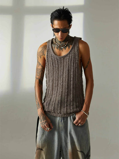 Men's Wide Strap Sweater Vest - Tredona LLC