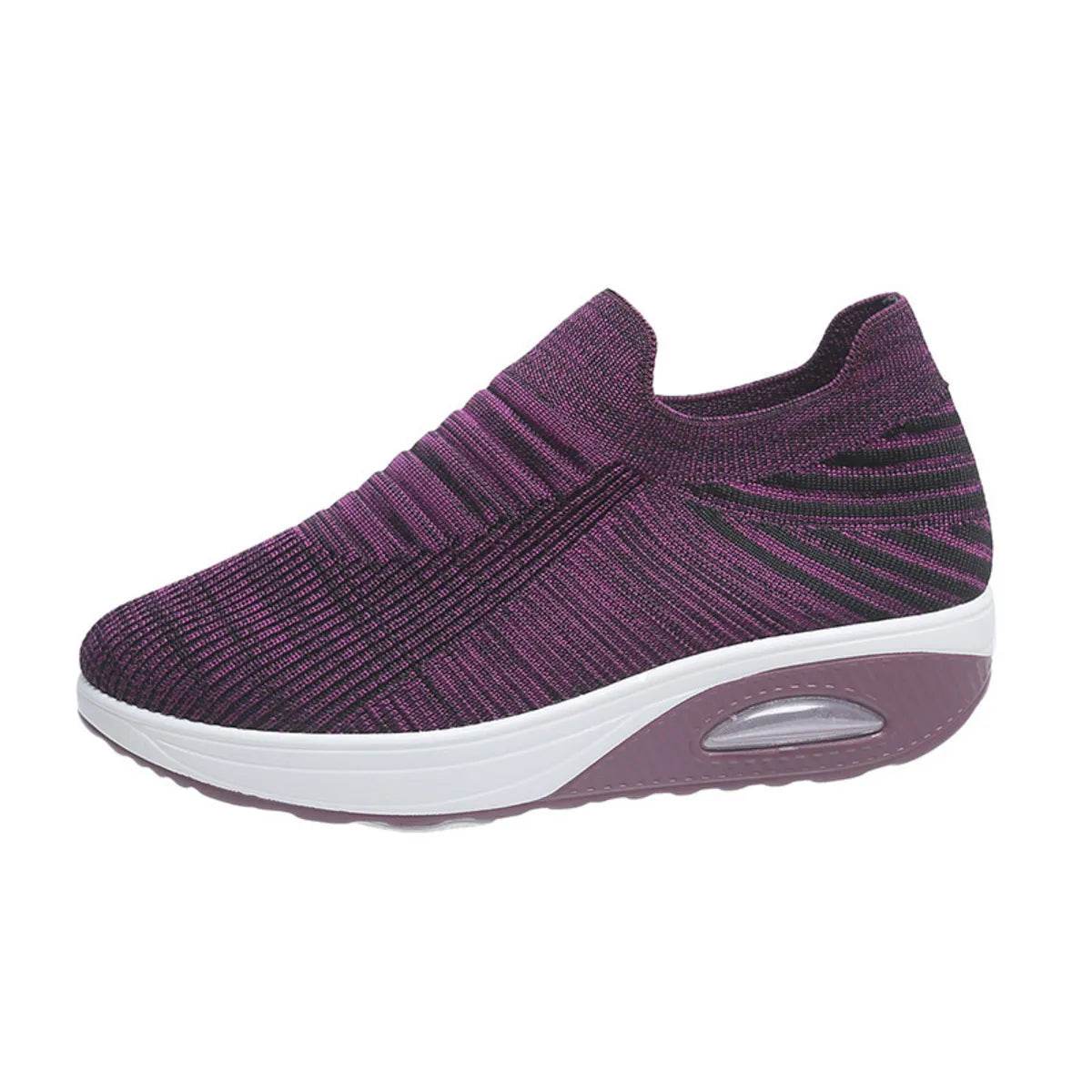 Breathable Mesh Wedge Sneakers - Tredona LLC
