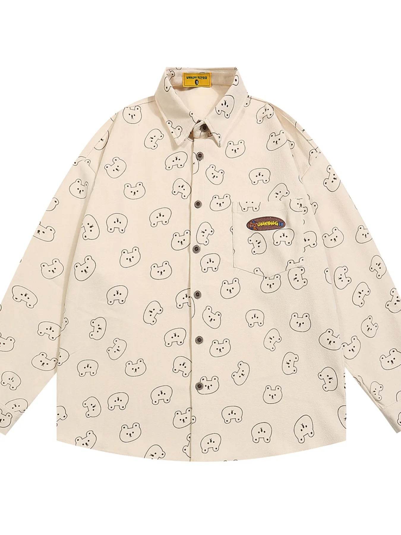 Men's Printed Button-Up Shirt - Tredona LLC