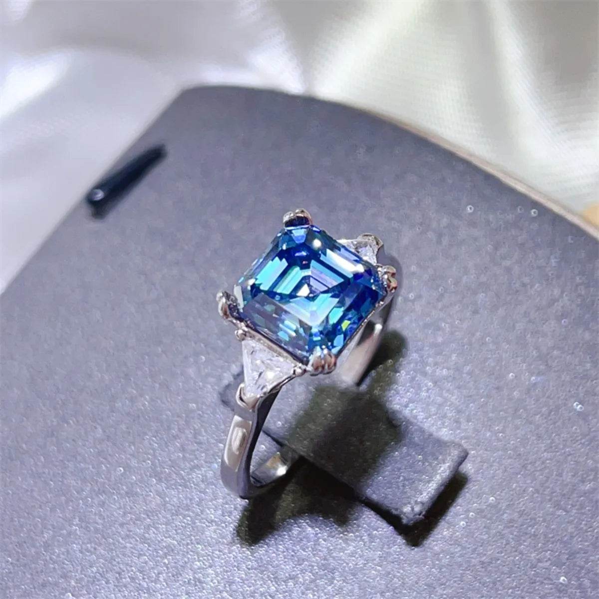 3 Carat Moissanite 925 Sterling Silver Ring - Tredona LLC