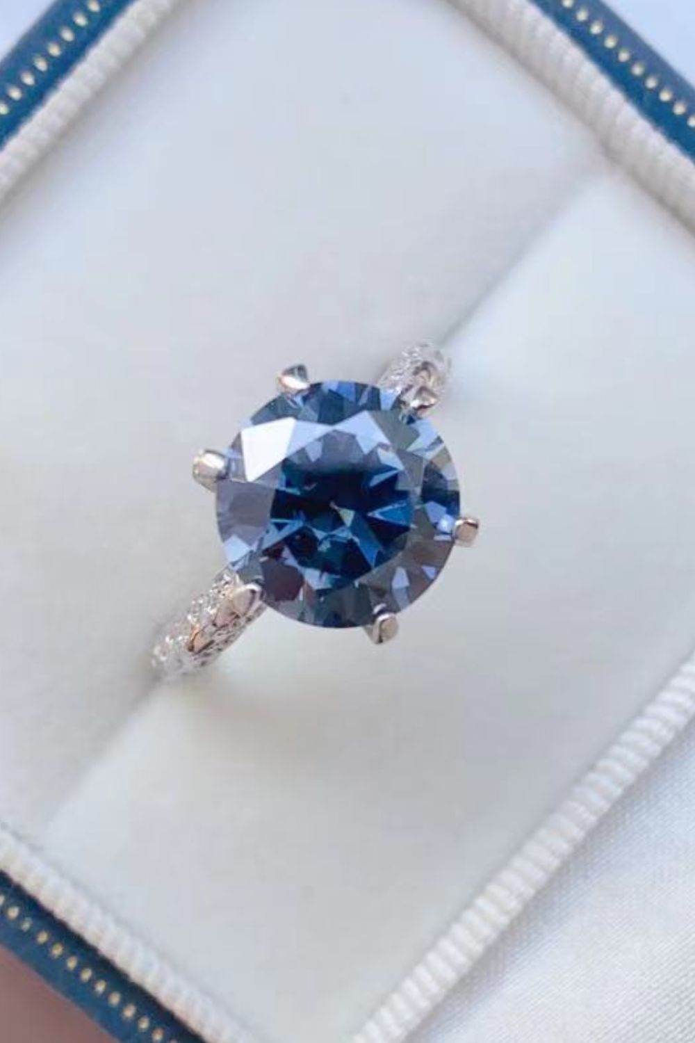 5 Carat Moissanite 925 Sterling Silver Ring - Tredona LLC