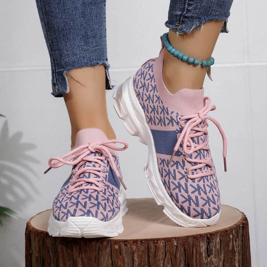 Lace Up Platform Sneakers - Tredona LLC