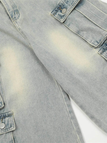 Men's Cargo Denim Shorts - Tredona LLC