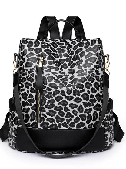 Leopard Print Backpack Bag - Tredona LLC