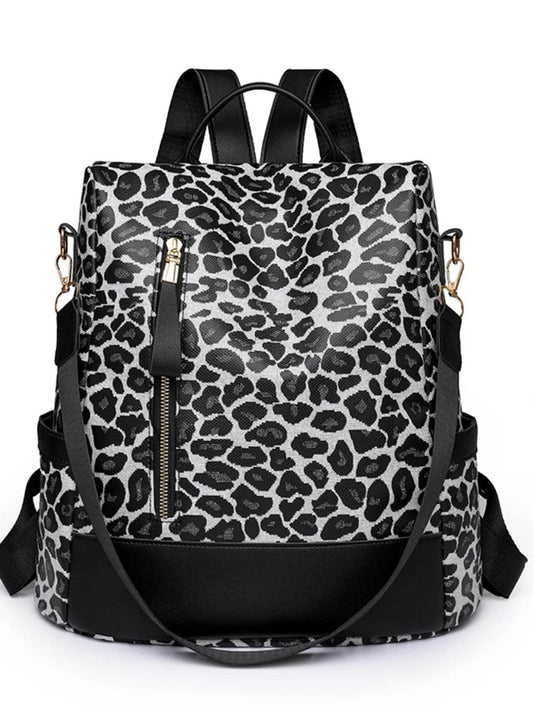 Leopard Print Backpack Bag - Tredona LLC