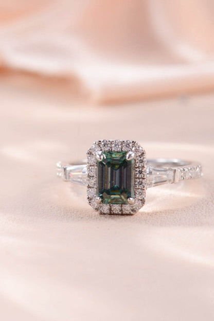 1 Carat Moissanite 925 Sterling Silver Ring - Tredona LLC