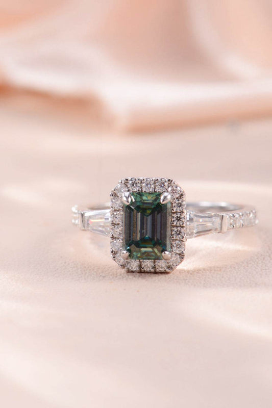 1 Carat Moissanite 925 Sterling Silver Ring - Tredona LLC