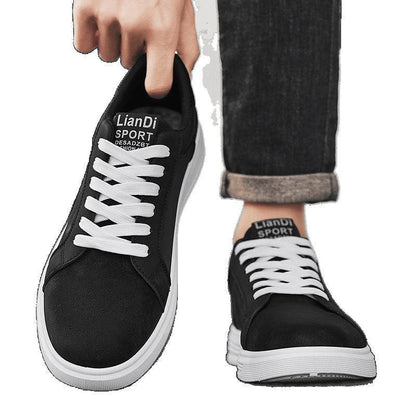 Men's Shoes Low-top Casual Leather Sneakers - Tredona LLC