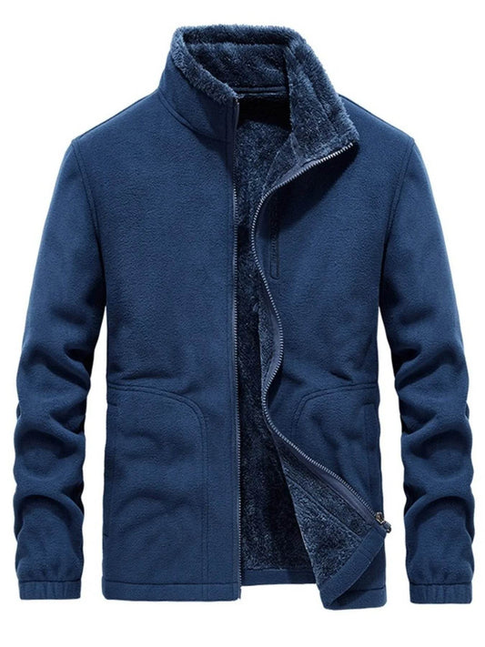 Men's Zip Up Long Sleeve Jacket - Tredona LLC