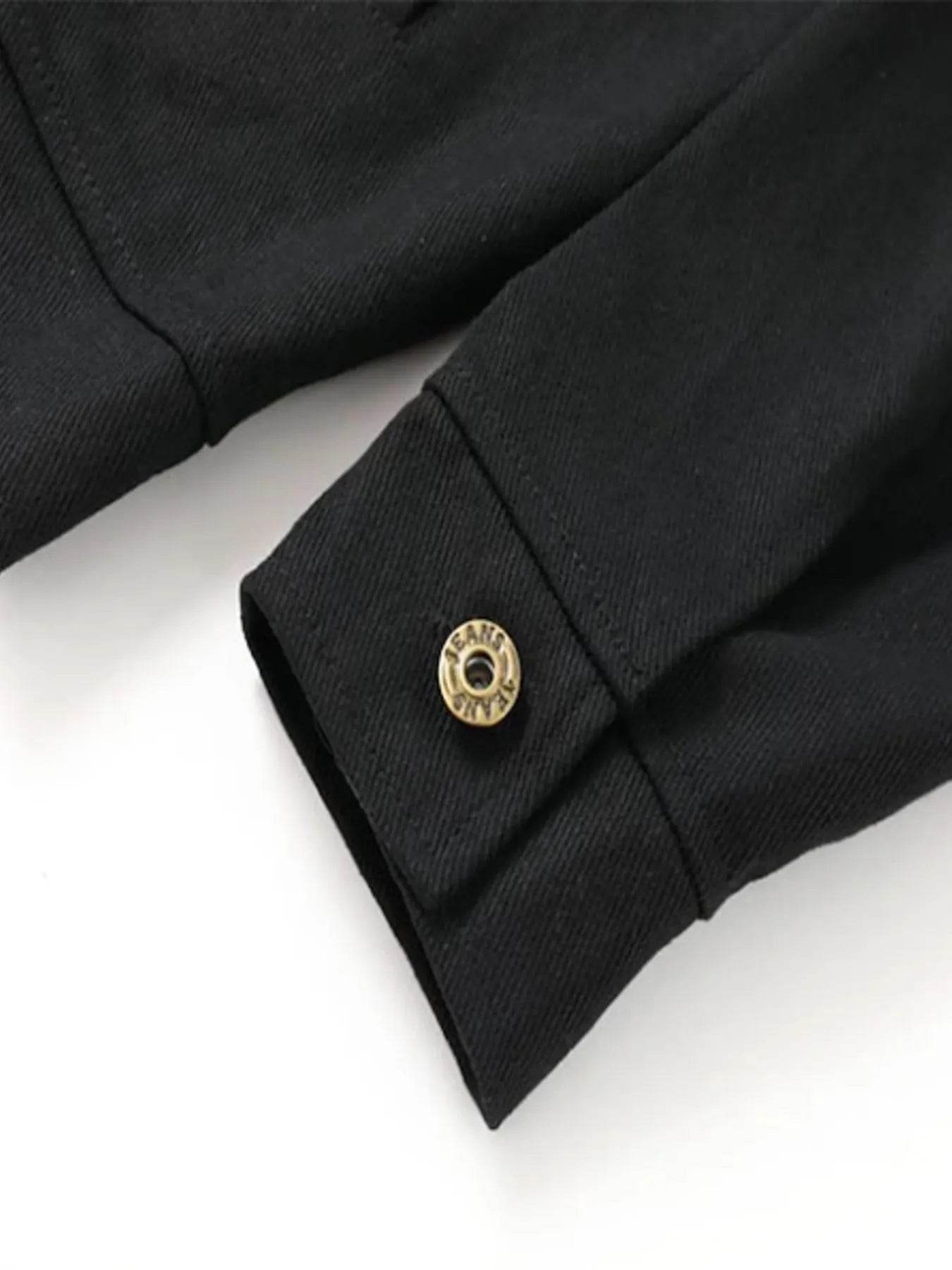 Men's Full Size Button Up Long Sleeve Jacket Plus Size - Tredona LLC