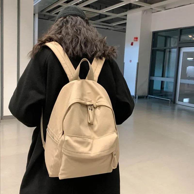 Zip Cotton Backpack Bag - Tredona LLC