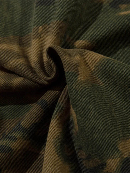 Men's Camouflage Zip Up Hooded Windbreaker Jacket - Tredona LLC