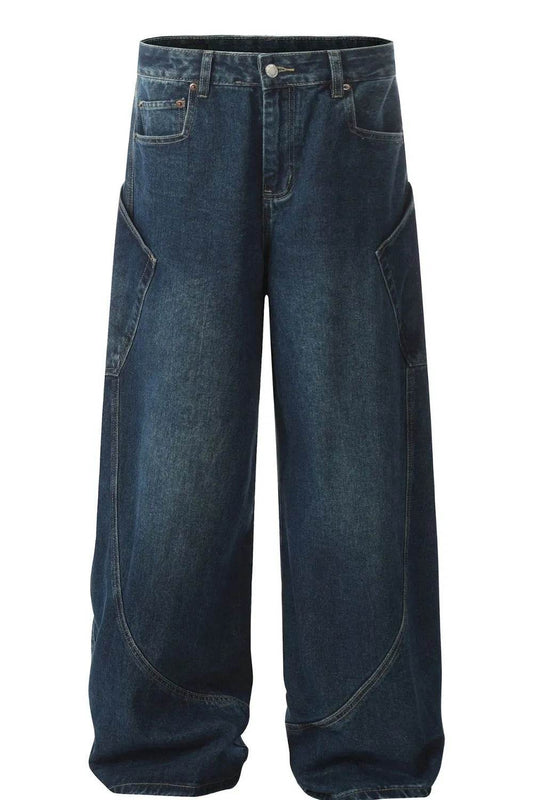 Men's Wide Leg Jeans - Tredona LLC