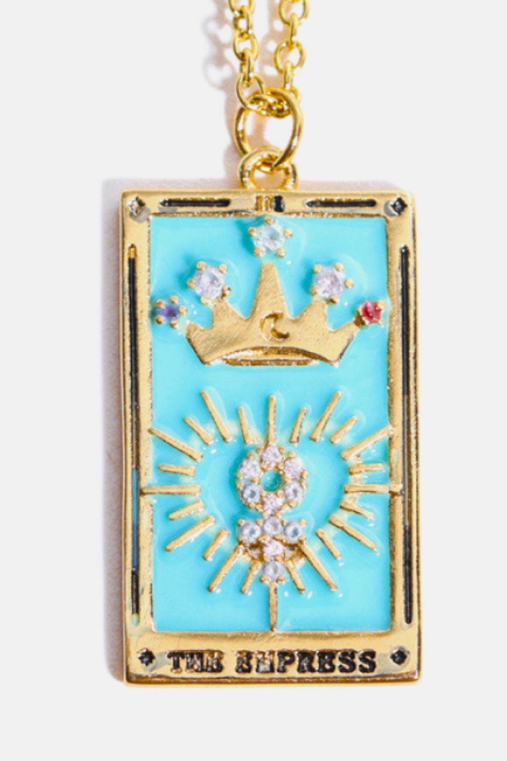 Tarot Card Pendant Stainless Steel Necklace - Tredona LLC