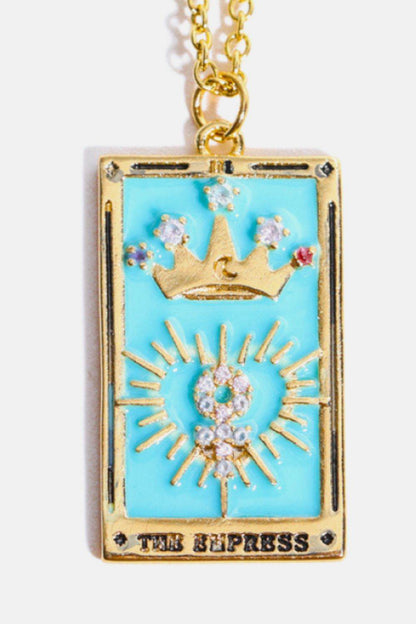 Tarot Card Pendant Stainless Steel Necklace - Tredona LLC