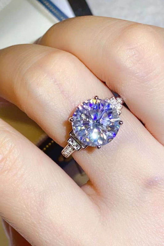 5 Carat Moissanite 925 Sterling Silver Ring - Tredona LLC