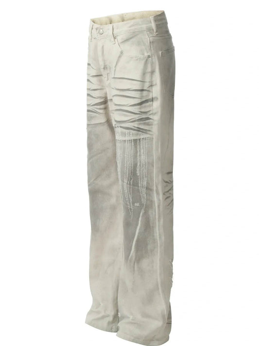Men's Vintage washed Jeans - Tredona LLC