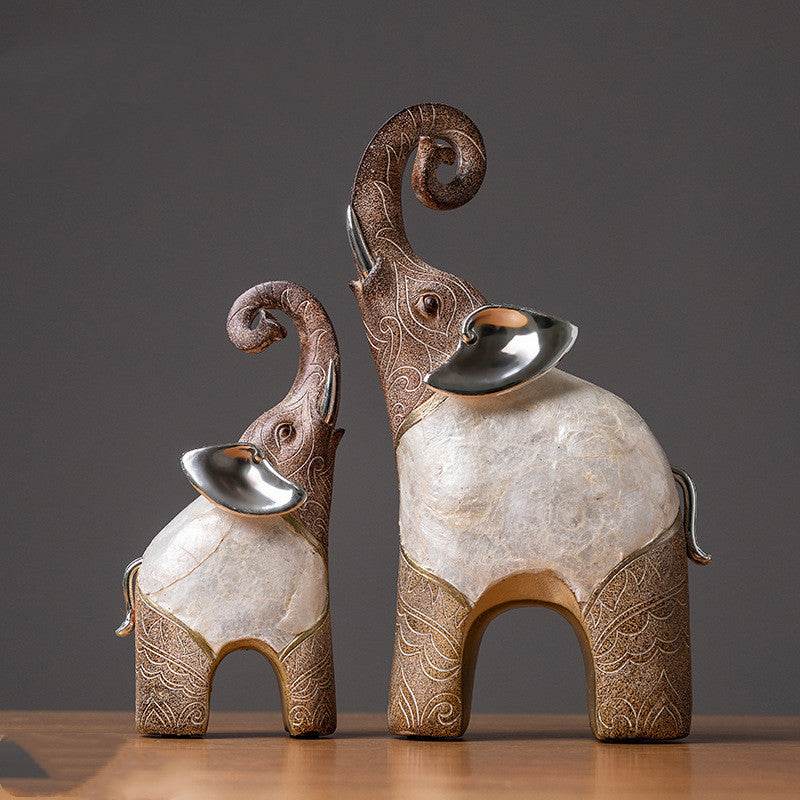Elephant Decoration Home Living Room TV Cabinet Wine Cabinet Decoration - Tredona LLC