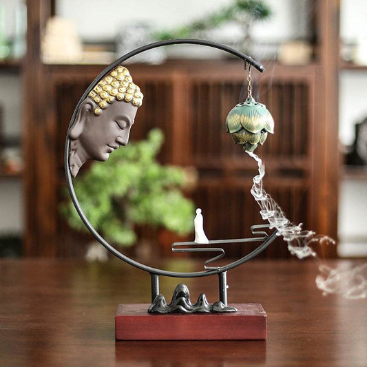 Backflow Incense Burner Home Living Room Decoration - Tredona LLC