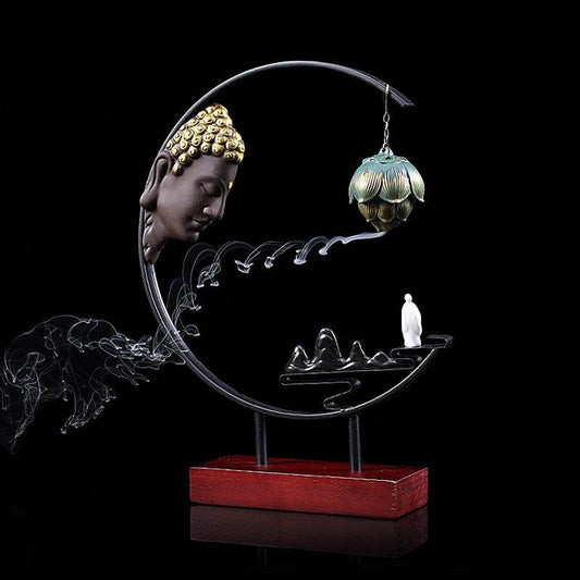 Backflow Incense Burner Home Living Room Decoration - Tredona LLC