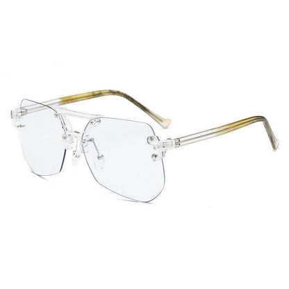 Anti-blue Glasses Rimless Flat Glasses Men - Tredona LLC