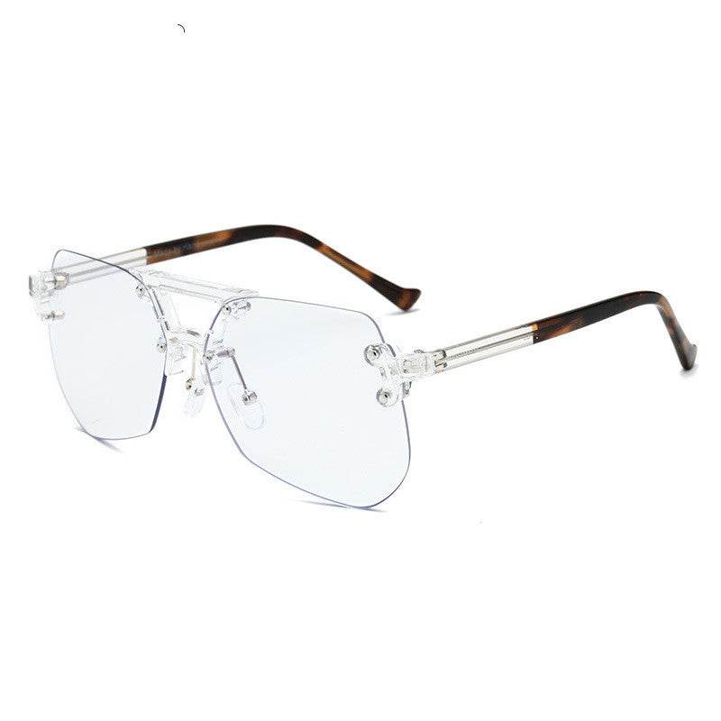 Anti-blue Glasses Rimless Flat Glasses Men - Tredona LLC