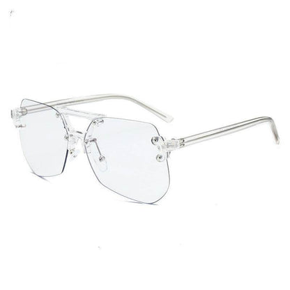 Anti-blue Glasses Rimless Flat Glasses Men - Tredona LLC